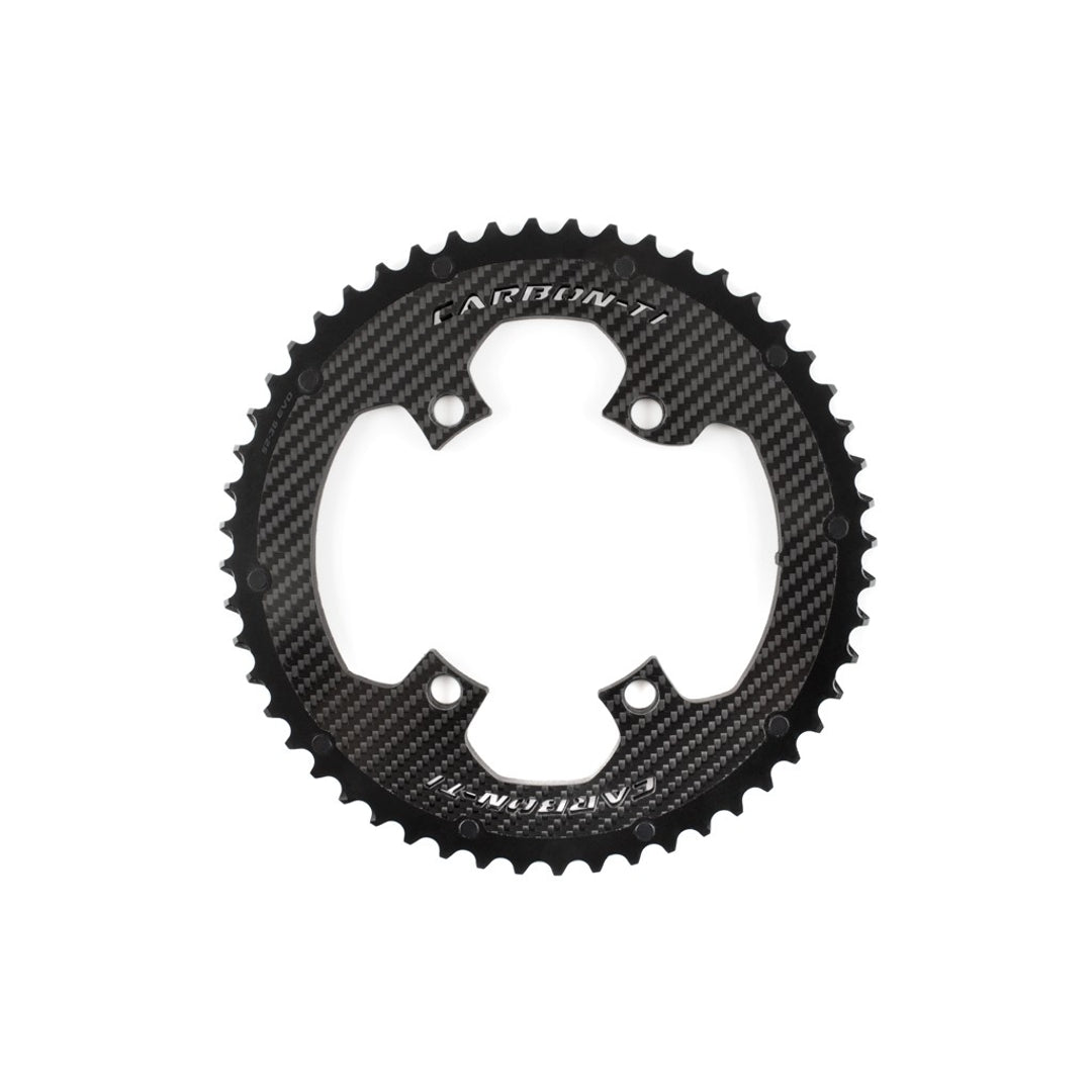 Carbon-Ti X-CarboRing 52/36T Road Chainring Set - 52T outer - D Byk Store