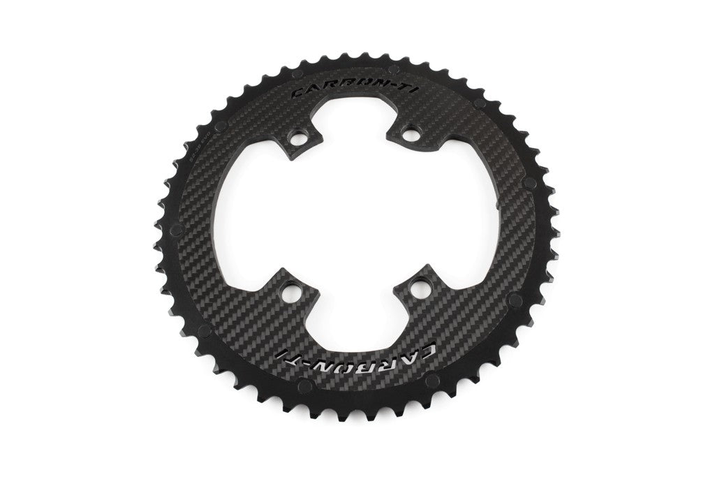 Carbon-Ti X-CarboRing 52/36T Road Chainring Set - 52T outer - D Byk Store