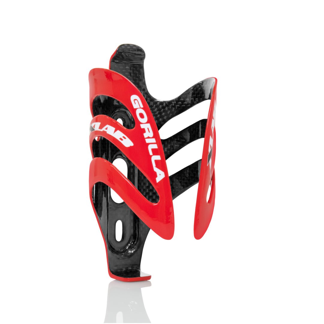 Xlab Gorilla Carbon Bottle Cage (Red with 3K Black Interior) - D Byk Store