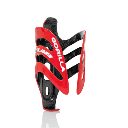 Xlab Gorilla Carbon Bottle Cage (Red with 3K Black Interior) - D Byk Store